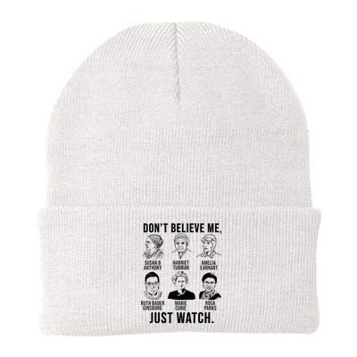 Strong Historical Women Feminist Woman Power Knit Cap Winter Beanie