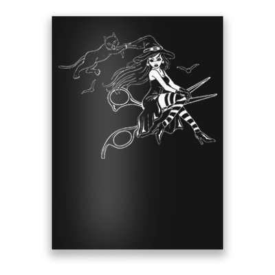 Scissors Hairdresser Witch Cute Halloween Hair Salon Team Poster