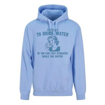 Stay Hydrated While You Suffer Retro Unisex Surf Hoodie