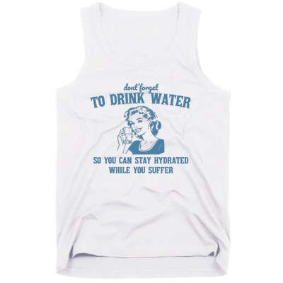 Stay Hydrated While You Suffer Retro Tank Top