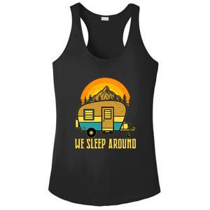 Sunset Holiday We Sleep Around RV Camping Gift Ladies PosiCharge Competitor Racerback Tank