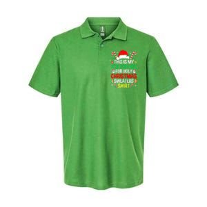 Santa Hat Xmas This Is My Its Too Hot For Ugly Christmas Sweaters Gift Softstyle Adult Sport Polo