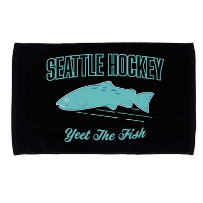 Seattle Hockey Yeet The Fish Microfiber Hand Towel