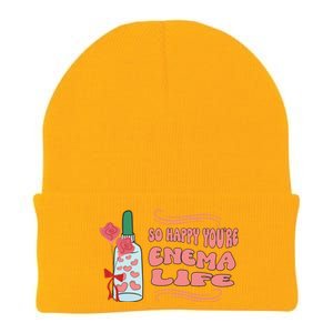 So Happy Youre Enema Life Funny Nurse Happy Valentines Day Gift Knit Cap Winter Beanie