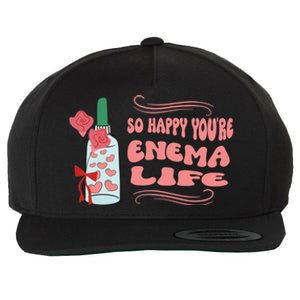 So Happy Youre Enema Life Funny Nurse Happy Valentines Day Gift Wool Snapback Cap