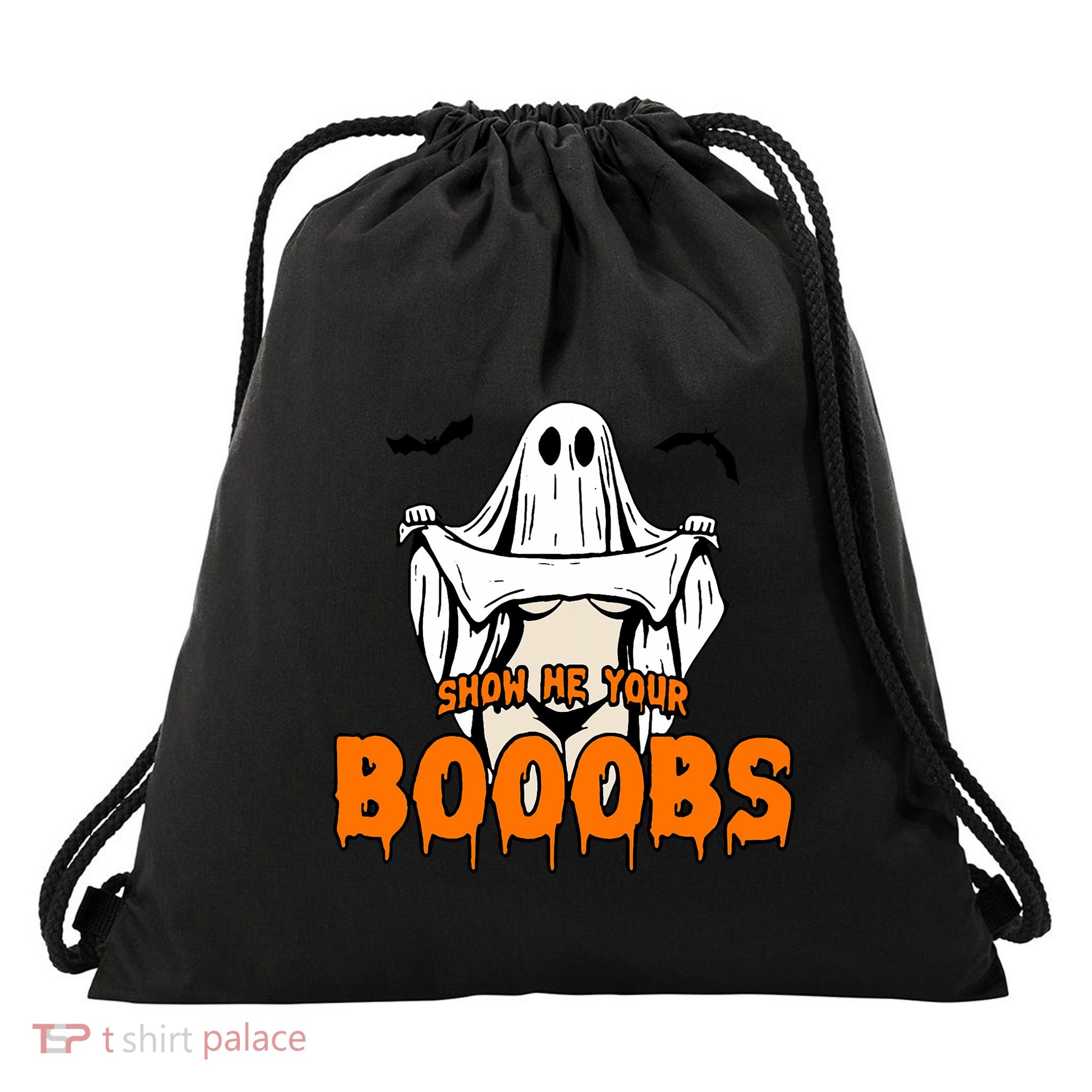Show He Your Booobs Drawstring Bag