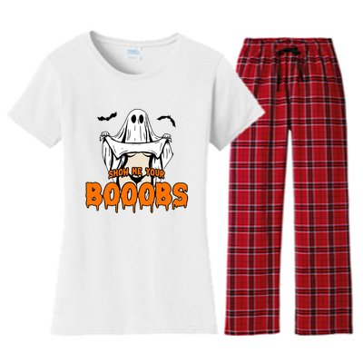 Show He Your Booobs Women's Flannel Pajama Set