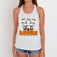 Show He Your Booobs Women's Knotted Racerback Tank