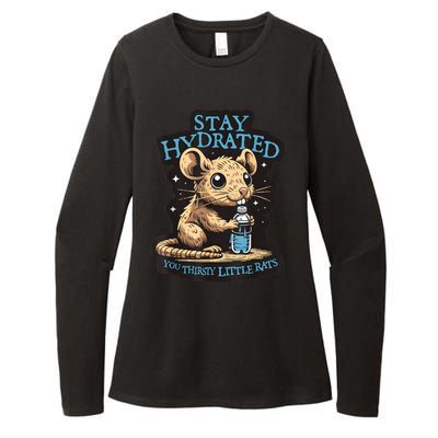 Stay Hydrated You Thirsty Little Rats Womens CVC Long Sleeve Shirt