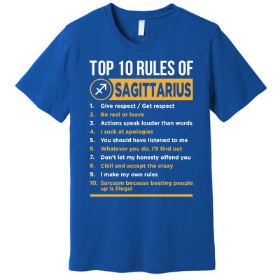 Sagittarius Horoscope Zodiac Astrological Lover Sign Gift Premium T-Shirt