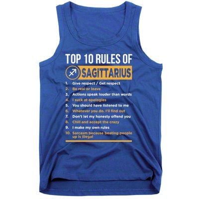 Sagittarius Horoscope Zodiac Astrological Lover Sign Gift Tank Top