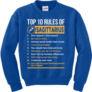 Sagittarius Horoscope Zodiac Astrological Lover Sign Gift Kids Sweatshirt