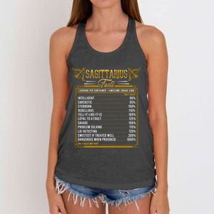 Sagittarius Horoscope Zodiac Facts Traits Rules Astrological Gift Women's Knotted Racerback Tank