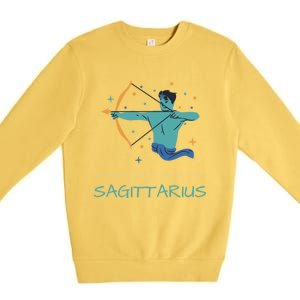 Sagittarius Horoscope Zodiac Sign November December Birthday Gift Premium Crewneck Sweatshirt