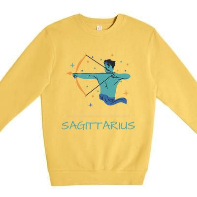 Sagittarius Horoscope Zodiac Sign November December Birthday Gift Premium Crewneck Sweatshirt