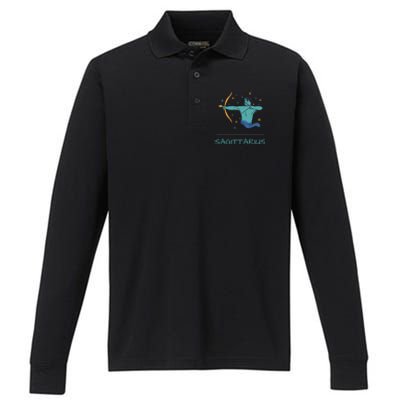 Sagittarius Horoscope Zodiac Sign November December Birthday Gift Performance Long Sleeve Polo