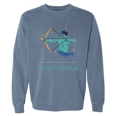 Sagittarius Horoscope Zodiac Sign November December Birthday Gift Garment-Dyed Sweatshirt