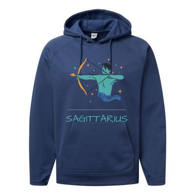 Sagittarius Horoscope Zodiac Sign November December Birthday Gift Performance Fleece Hoodie