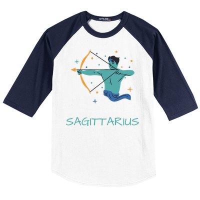 Sagittarius Horoscope Zodiac Sign November December Birthday Gift Baseball Sleeve Shirt