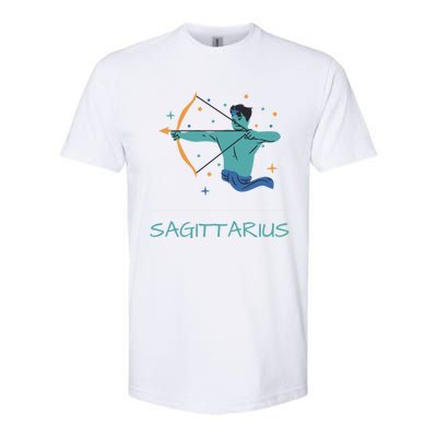 Sagittarius Horoscope Zodiac Sign November December Birthday Gift Softstyle CVC T-Shirt