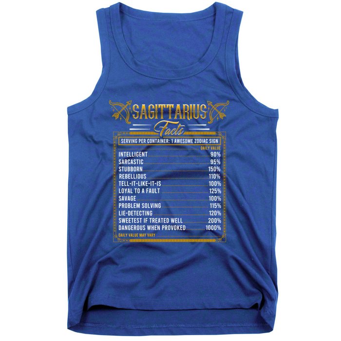 Sagittarius Horoscope Zodiac Facts Traits Rules Astrological Gift Tank Top