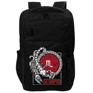 Scorpion Horoscope Zodiac Sign Born October November Gift Impact Tech Backpack