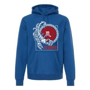 Scorpion Horoscope Zodiac Sign Born October November Gift Premium Hoodie