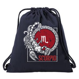 Scorpion Horoscope Zodiac Sign Born October November Gift Drawstring Bag