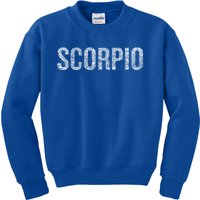 Scorpio Horoscope Zodiac November Gift Kids Sweatshirt