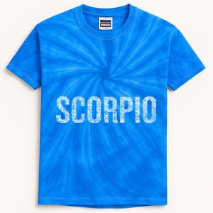 Scorpio Horoscope Zodiac November Gift Kids Tie-Dye T-Shirt