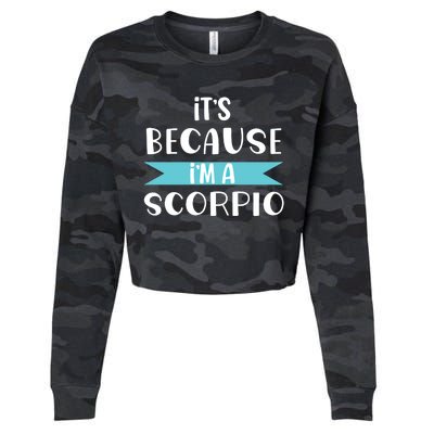 Scorpio Horoscope Zodiac Sign Astrology Gift Cropped Pullover Crew