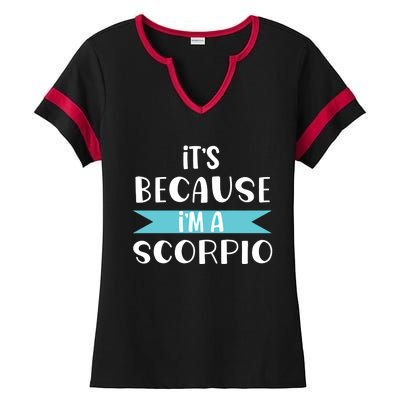 Scorpio Horoscope Zodiac Sign Astrology Gift Ladies Halftime Notch Neck Tee