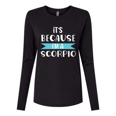 Scorpio Horoscope Zodiac Sign Astrology Gift Womens Cotton Relaxed Long Sleeve T-Shirt