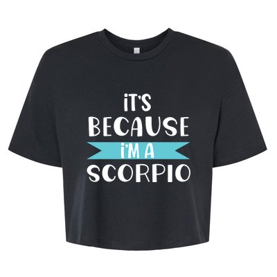 Scorpio Horoscope Zodiac Sign Astrology Gift Bella+Canvas Jersey Crop Tee