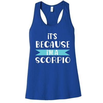 Scorpio Horoscope Zodiac Sign Astrology Gift Women's Racerback Tank