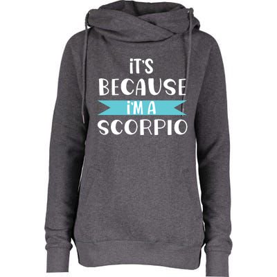 Scorpio Horoscope Zodiac Sign Astrology Gift Womens Funnel Neck Pullover Hood