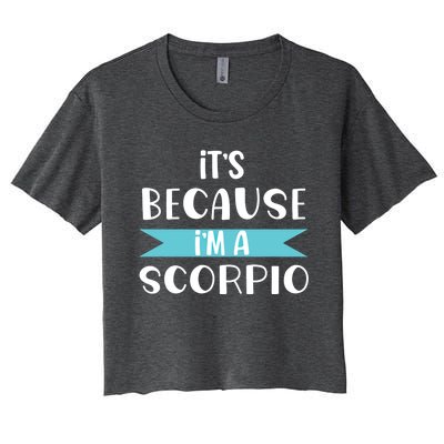 Scorpio Horoscope Zodiac Sign Astrology Gift Women's Crop Top Tee