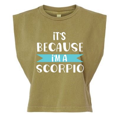 Scorpio Horoscope Zodiac Sign Astrology Gift Garment-Dyed Women's Muscle Tee