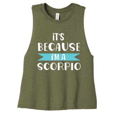 Scorpio Horoscope Zodiac Sign Astrology Gift Women's Racerback Cropped Tank