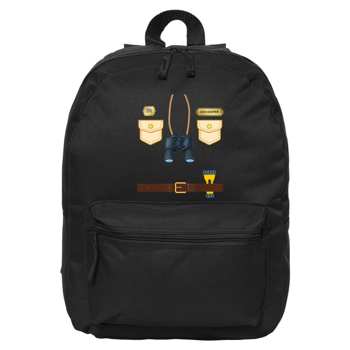 Safari Halloween Zoo Keeper Costume Adult 16 in Basic Backpack