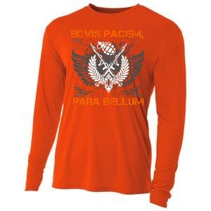 Si Vis Pacem Para Bellum Peace War Cooling Performance Long Sleeve Crew