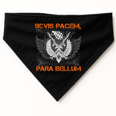 Si Vis Pacem Para Bellum Peace War USA-Made Doggie Bandana