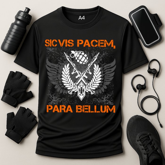 Si Vis Pacem Para Bellum Peace War Cooling Performance Crew T-Shirt