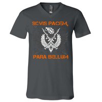 Si Vis Pacem Para Bellum Peace War V-Neck T-Shirt