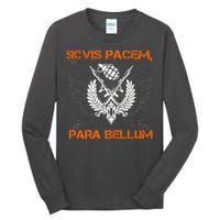 Si Vis Pacem Para Bellum Peace War Tall Long Sleeve T-Shirt