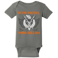 Si Vis Pacem Para Bellum Peace War Baby Bodysuit