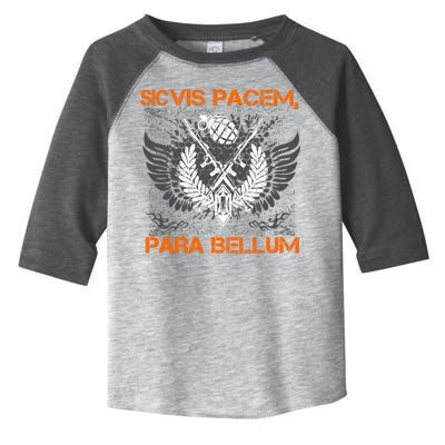 Si Vis Pacem Para Bellum Peace War Toddler Fine Jersey T-Shirt