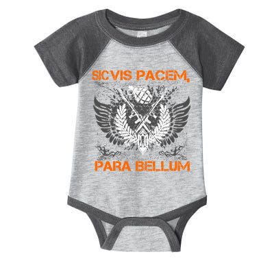 Si Vis Pacem Para Bellum Peace War Infant Baby Jersey Bodysuit