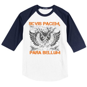 Si Vis Pacem Para Bellum Peace War Baseball Sleeve Shirt