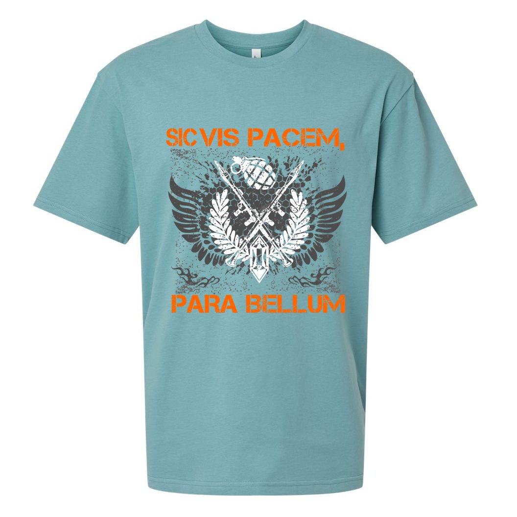 Si Vis Pacem Para Bellum Peace War Sueded Cloud Jersey T-Shirt